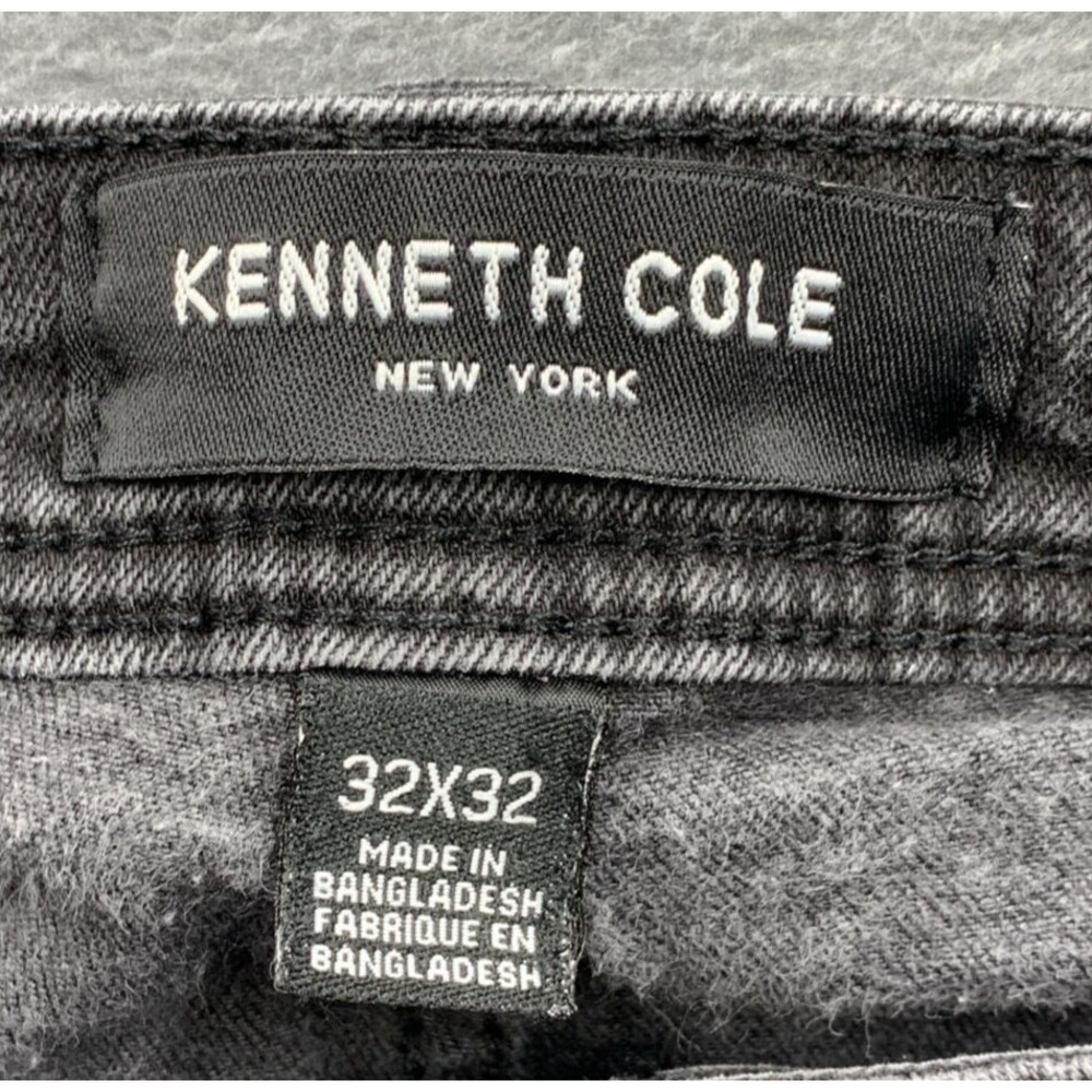 Kenneth Cole New York  Denim Jeans Men's Slim Fit Black Size 32X32 - Picture 2 of 16
